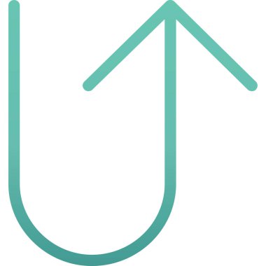 ok aşağı ok simgesi ana hat biçiminde