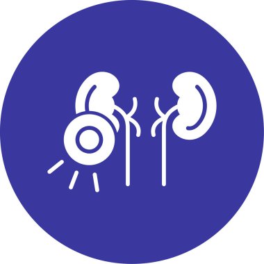 Böbrek simge vektör çizim