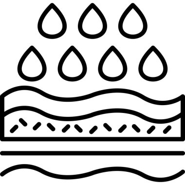 Su. Web simgesi basit tasarım