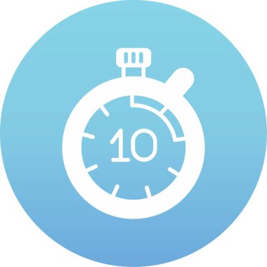 Kronometre simgesi vektör işareti