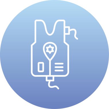 Çanta simgesinin vektör illüstrasyonu