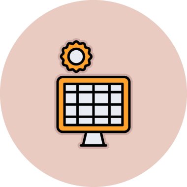 bilgisayar simgesi vektör illüstrasyonu