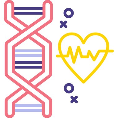renk DNA molekül simgesi. bir çemberin renk çizimi.