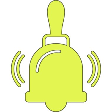 Bir çan simgesinin vektör illüstrasyonu