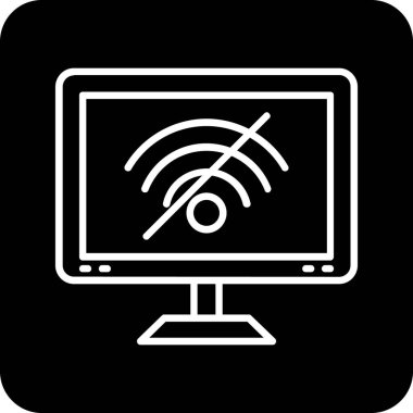 Wi-Fi simgesinin vektör illüstrasyonu