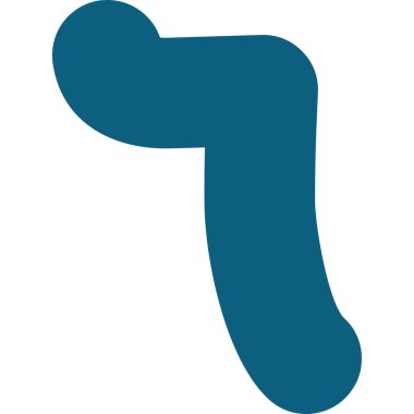 Kavisli kenarları olan soyut mavi şekil