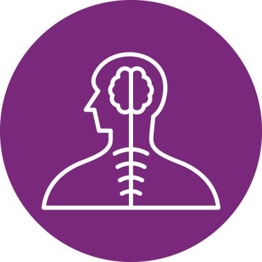 İnsan kafa simgesi vektör illüstrasyonu