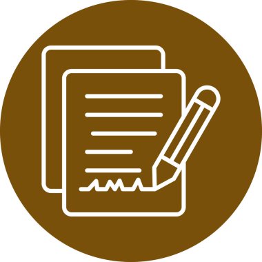 Belge simgesinin vektör illüstrasyonu