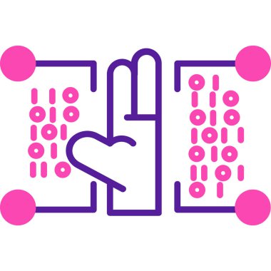 Bir kalp simgesinin vektör illüstrasyonu