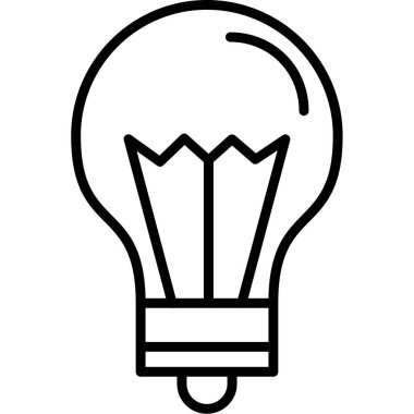 ampul simgesi vektör illüstrasyonu