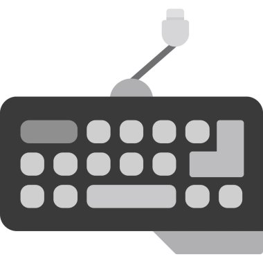 Klavye Düz Vektör Simgesi