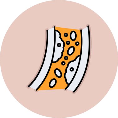 Bir kurabiyenin vektör karikatür çizimi. beyaz arkaplanda izole.