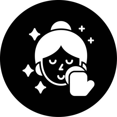 Maskeli ve maskeli bir kadının vektör çizimi