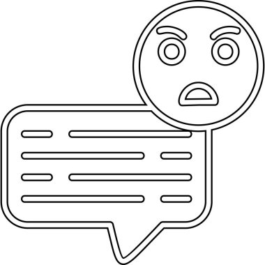 konuşma balonu simgesi, basit tasarım