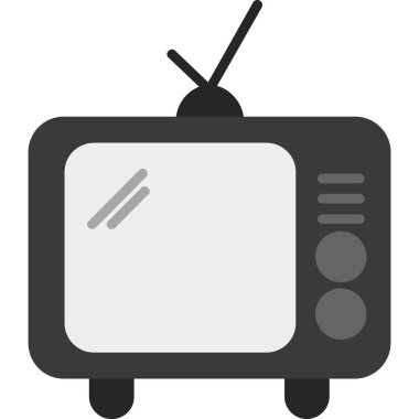 Televizyon. Web simgesi basit illüstrasyon