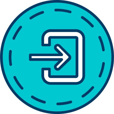 ok geri simgesi ile doldurulmuş - taslak biçimi