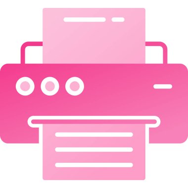 yazıcı web tasarımı ikon vektör illüstrasyonu