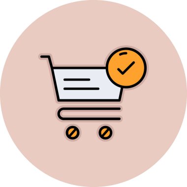 Alışveriş. Web basit illüstrasyonu