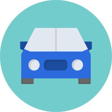 araba vektör simgesi modern basit illüstrasyon