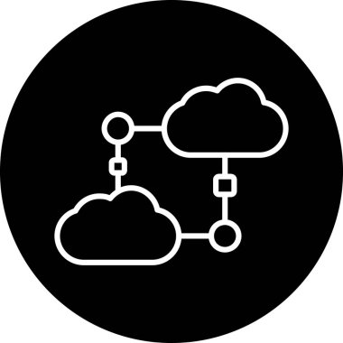 vektör Bulut simgesi illüstrasyonu