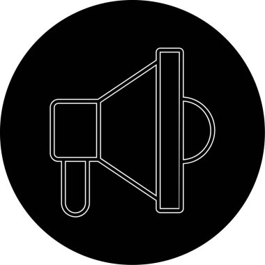 Hoparlör simgesinin vektör çizimi