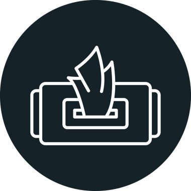 Modern b 'nin vektör illüstrasyonunda ateşten yoksun simge