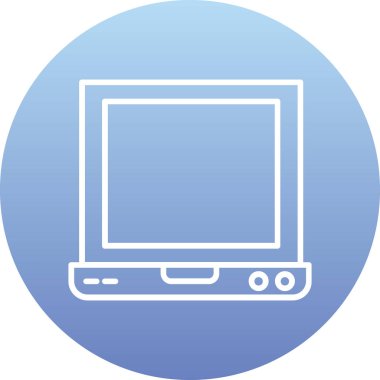 Dizüstü bilgisayar simgesi vektör çizimi