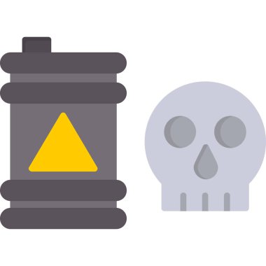 ölüm kafatası ikonu. vektör illüstrasyonu