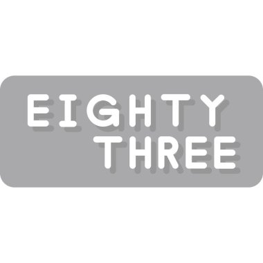 üç numaralı simge, vektör illüstrasyonu