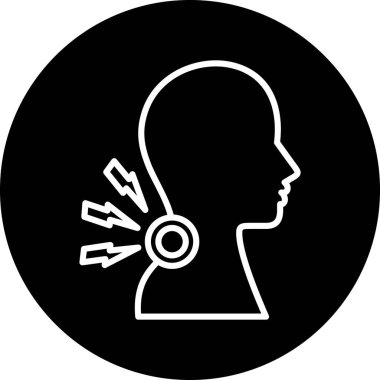 beyin ikonu vektör illüstrasyonu