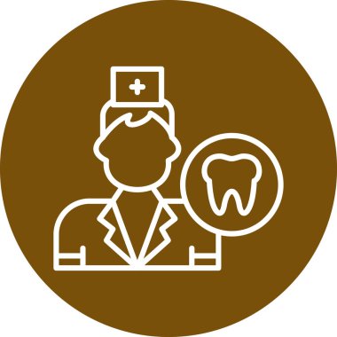 Diş Bakımı simgesi, vektör illüstrasyonu