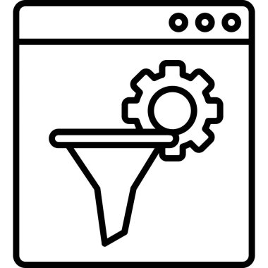 Tarayıcı simgesini, basit vektör çizim