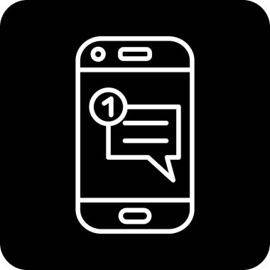 Sohbet simgesi vektör illüstrasyonu