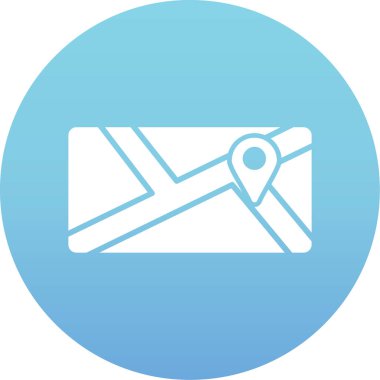 konum simgesi, vektör çizimi