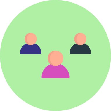 Web ve mobil uygulaması tasarımı, insanlar logo kavramı için beyaz arka plan üzerinde izole insanlar simge vektör