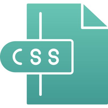 css dosya tipi simgesi düz biçimli