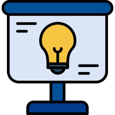 iş fikri ampul simgesi