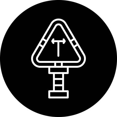 Bir ağaç simgesinin vektör illüstrasyonu