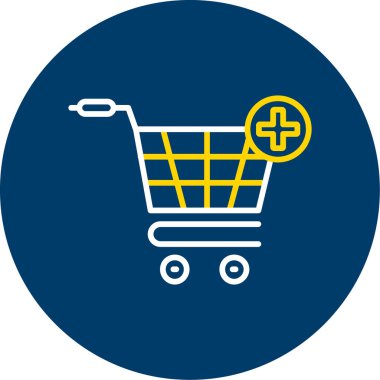 Sepet ikonu vektör illüstrasyonu