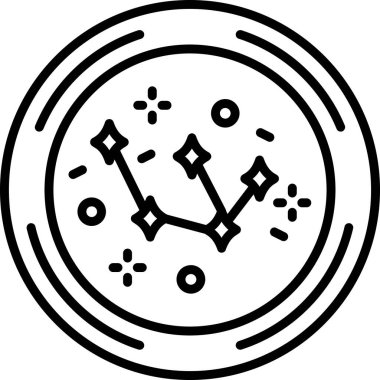 pusula simgesi, vektör illüstrasyonu