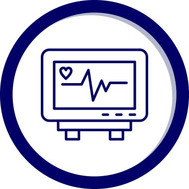 Kalp. Web simgesi basit illüstrasyon