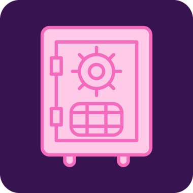 Bavul. Web simgesi basit illüstrasyon