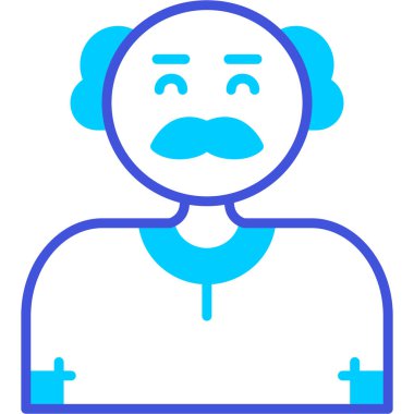 Maskeli bir adamın vektör çizimi