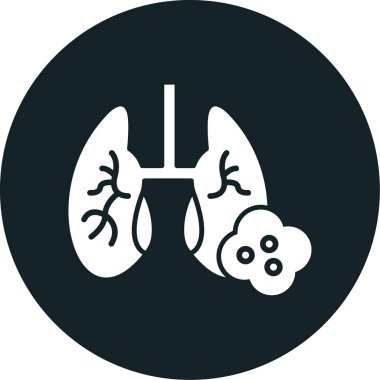 akciğer vektör simgesi modern basit illüstrasyon