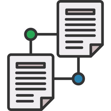 dosya paylaşım ikonu vektör illüstrasyonu