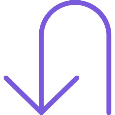 Projeniz için aşağı yönlü simge