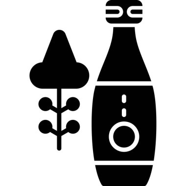 Yiyecek ve içecek ikonunun vektör illüstrasyonu