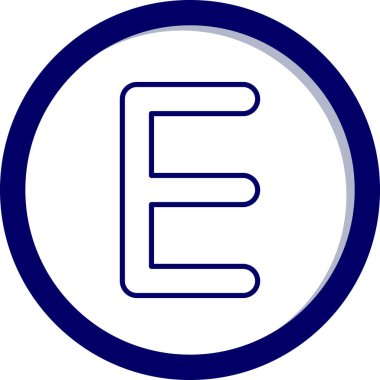 Bir işaretin vektör illüstrasyonu