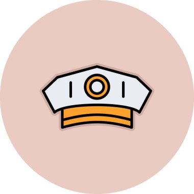 Bir kask simgesinin vektör illüstrasyonu