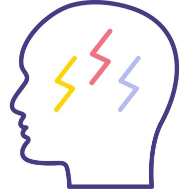 Şimşek simgesi, modern tasarım illüstrasyonu